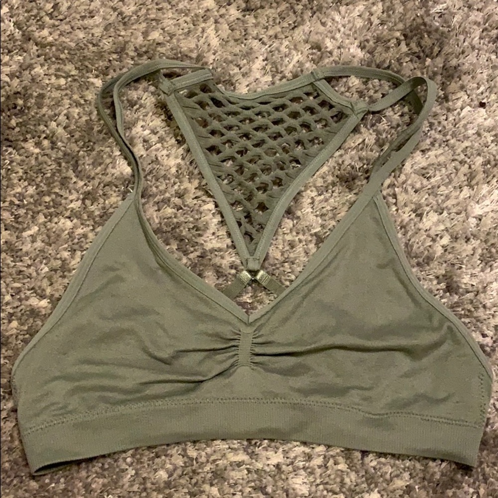 Victoria secret bralette olive green size small